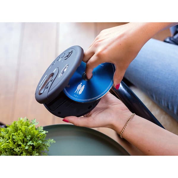 Bærbar Bluetooth® CD-MP3-afspiller med antishock Sort