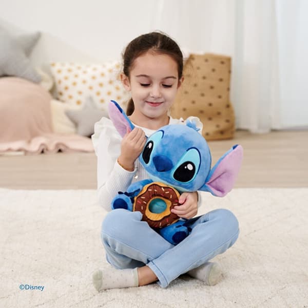 Stitch Donut Plys Legetøj 25 cm - Blødt, sødt, samleobjekt