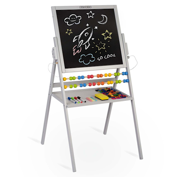 Ricokids magnetisk roterende tavle - grå