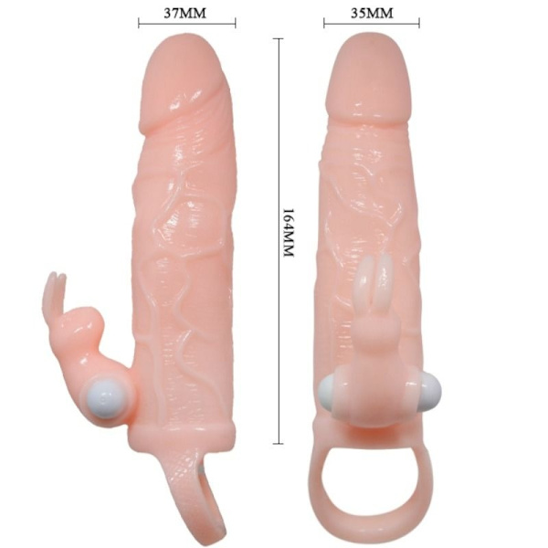 Baile - Brave Man -penissuojus kanin ja tuplamoottorin lihalla 16,5 cm