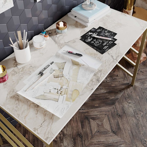 Study Desk Tonfisk - Guld
