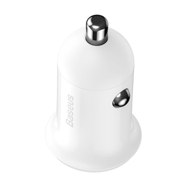 Grain Pro 2x USB 4.8A biloplader til cigarettænderudtag, hvid