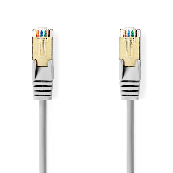 CAT5e netværkskabel | SF/UTP | RJ45 Han | RJ45 Han | 15.0 m | Runde | PVC | Grå | Konvolut