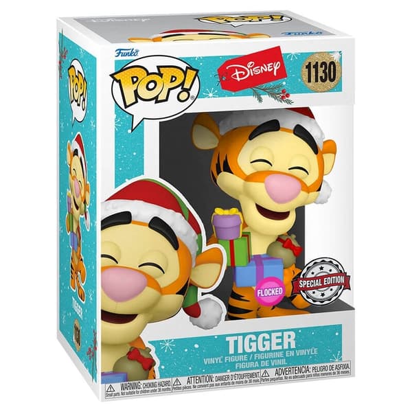 Disney Holiday Tigger Flocked pehmolelu, Exclusive Edition
