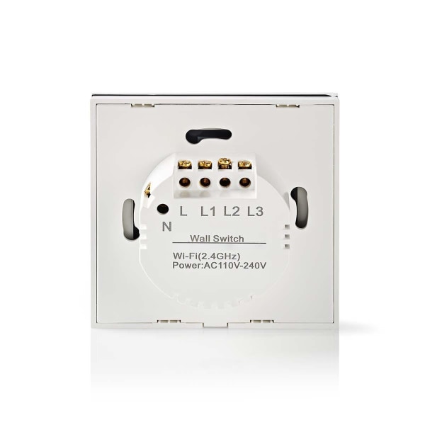 SmartLife Strömbrytare | Wi-Fi | Parasoll / Ridå / Slutare | Väggfäste | 300 W | Android™ / IOS | Glas | Vit