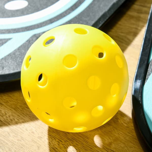 Pickleball-set: 4 paddlar, 4 bollar, bärväska, blå/svart