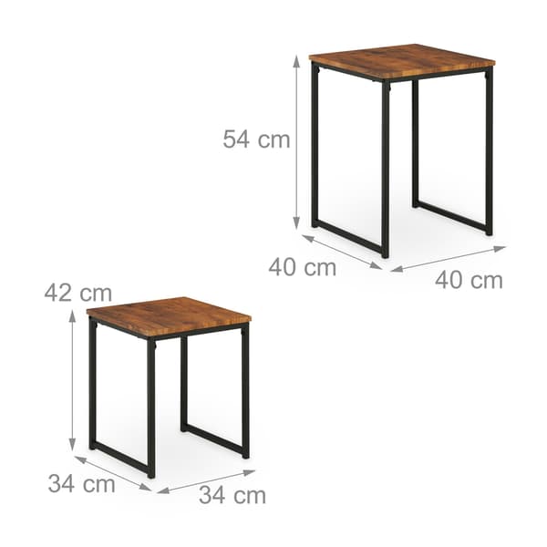 Sidebord sæt med 2 stk