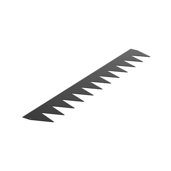 Stålkant til landskaber, 6-pak, 40 x 6 tommer, sort