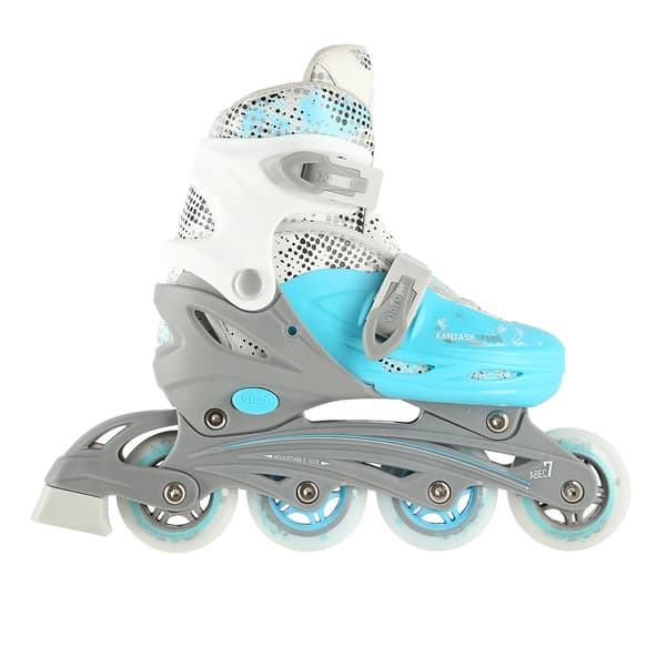 Inline/skøjter, 4-i-1, blå, størrelse M (35-38)