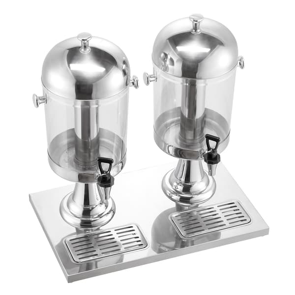 Dobbelt drikkevaredispenser 8L x2, tap, iskammer