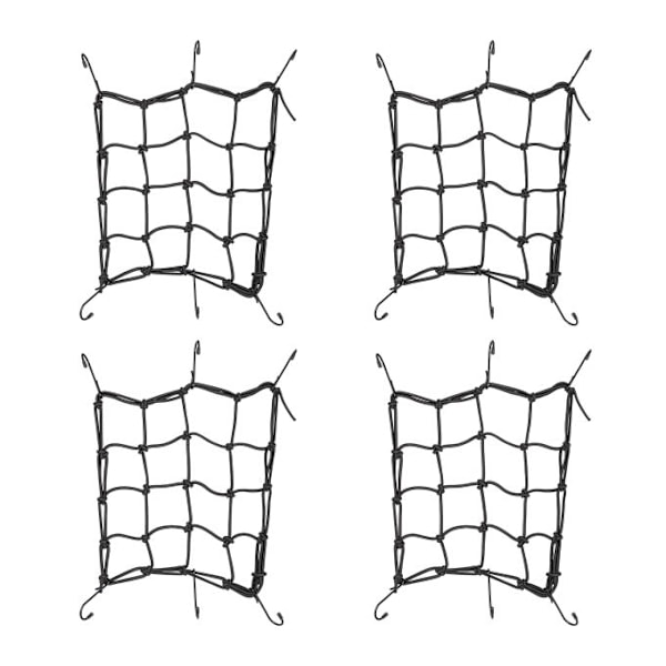 4 kpl matkatavaraverkkojen sarja moottoripyörälle ja polkupyörälle