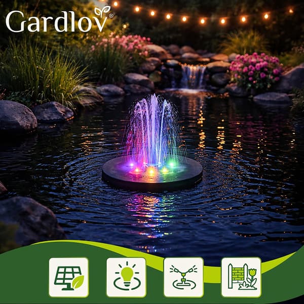 Gardlov 23227 LED solar havefontæne