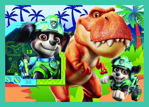 Paw Patrol 4-i-1-pusselset för barn