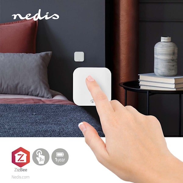 SmartLife Seinäkytkin | Zigbee 3.0 | Seinäkiinnitys | Android™ / IOS | Muovi | Valkoinen