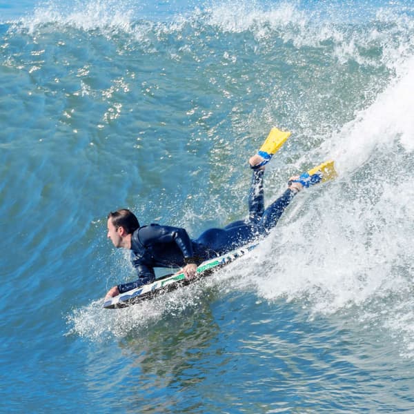 Bodyboard Boogie Board 33–41 tum, EPS-kärna, handledskoppel