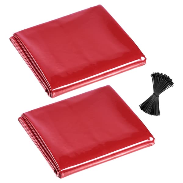 Svetsgardiner 2-pack, 1,8x2,4 m vinyl, UV6, röd