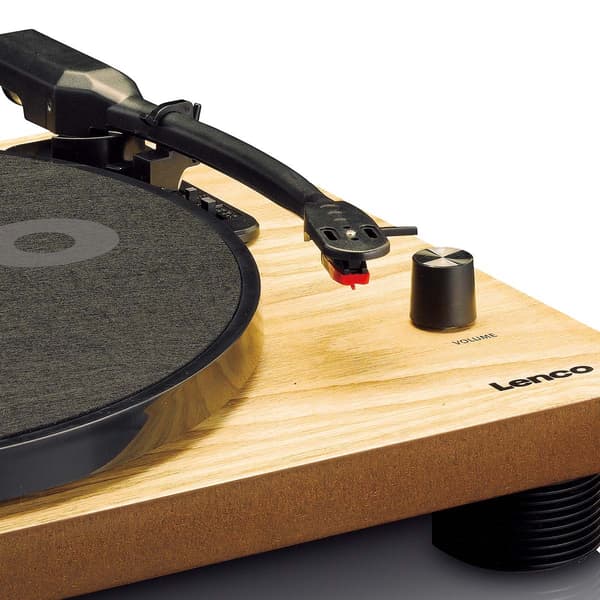 LS-50WD Levysoitin sisäänrakennetuilla kaiuttimilla USB Encoding Wood