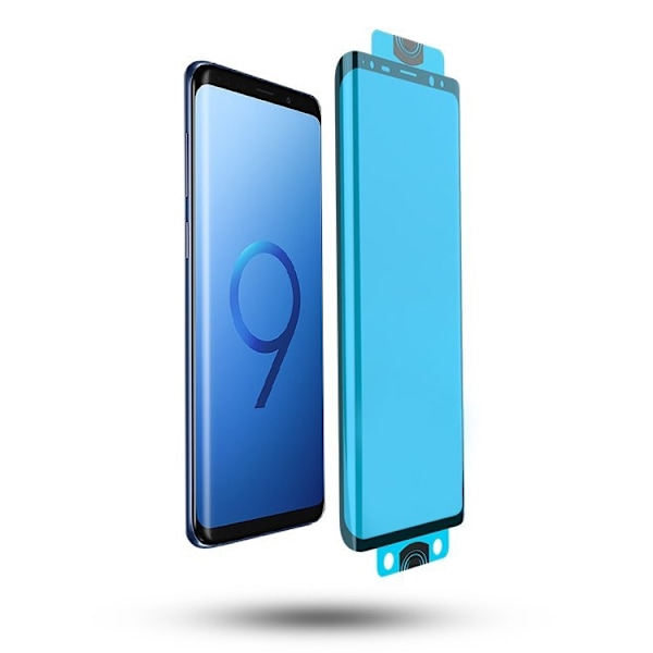 Glasfolie, härdat glas för skärm med ram Samsung Galaxy S21+ 5G 3D Edge Nano Flexi Glass svart