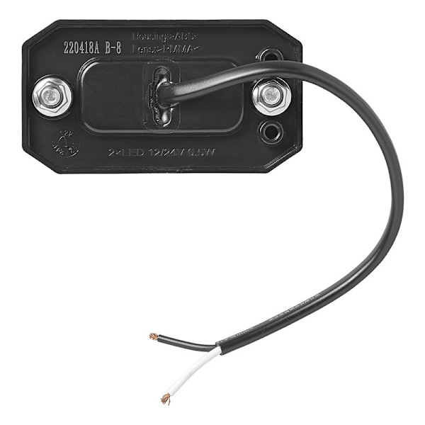 Forreste positionslygte 12/24V hvid 80 x 44 mm LED