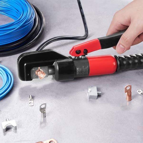 Hydraulisk krymptång, 9 gängor, AWG12-2/0