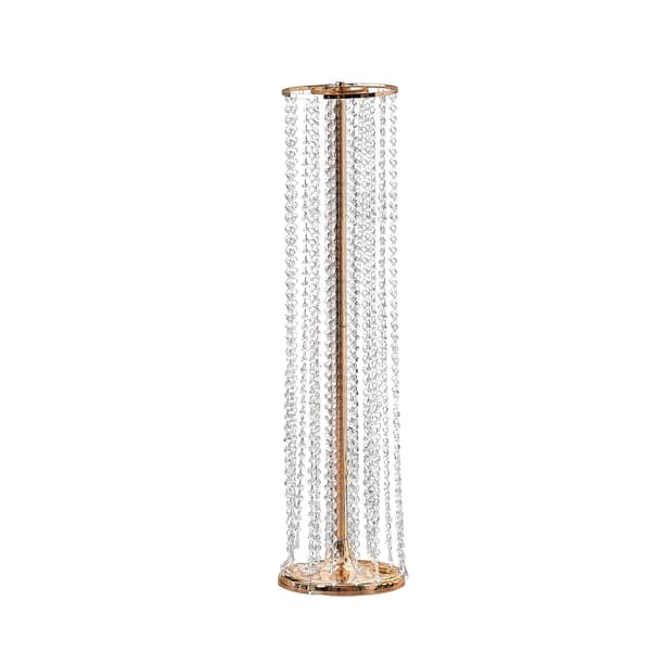 Kristallblommor för bröllop, 90 cm guldfärgad metall, 2 st