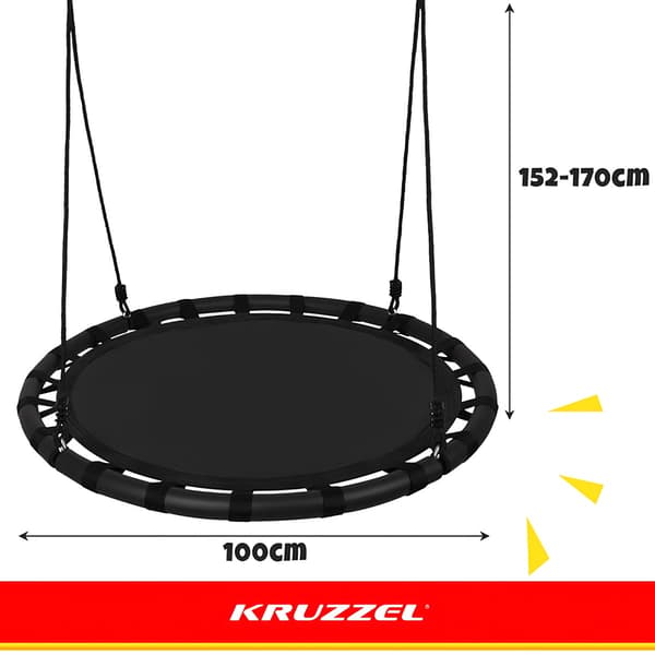 Haikaran pesäkeinu 100 cm musta