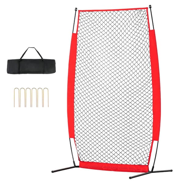 Säkerhetsskärm för basebollkastning, 2,1 x 1,2 m, bärväska