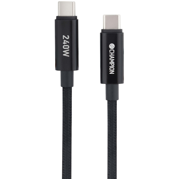 USB-C-kabel 240W, 2m, sort