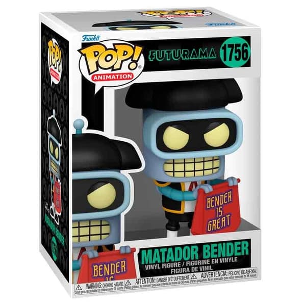 Futurama Bender Pop Figur - samlerlegetøj, 4-tommer størrelse