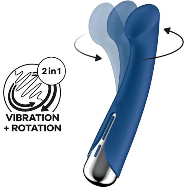 Satisfyer - Pyörivä G-Sport 1 Rotator Vibrator Blue