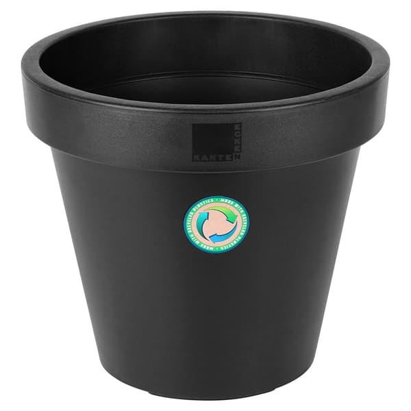 Havekrukke i plast sort rund 39 cm