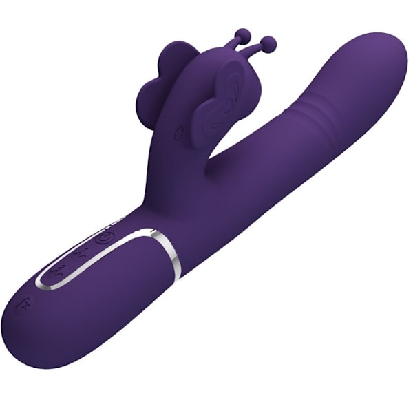 Pretty Love - Multifunction Rabbit Vibrator 4 In 1 Butterfly Lila