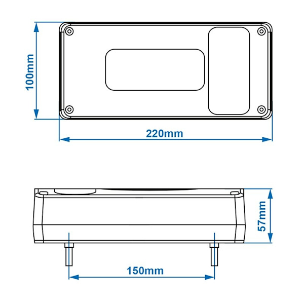 Takavalo 6 toimintoa 215x100mm jäljellä läpipainopakkauksessa