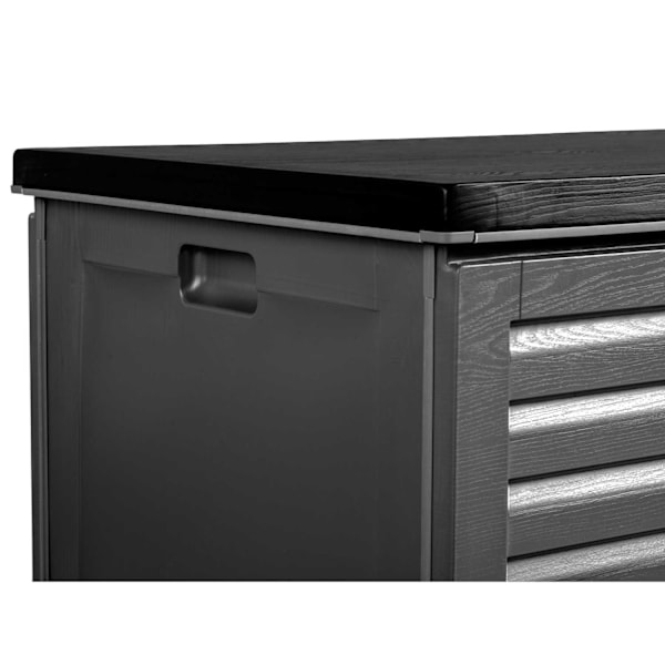 Havekasse 143 x 57 x 53,5 cm, 390 liter, sortgrå