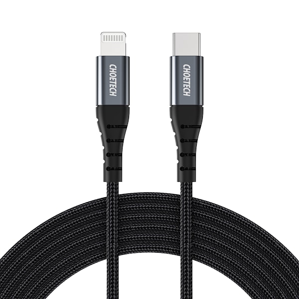 Kabel för iPhone USB-C - Lightning MFi 480Mb/s 3A 3m svart