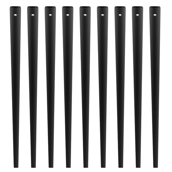 Trappebalustre i metal, 81 cm flad, 51-pak sort