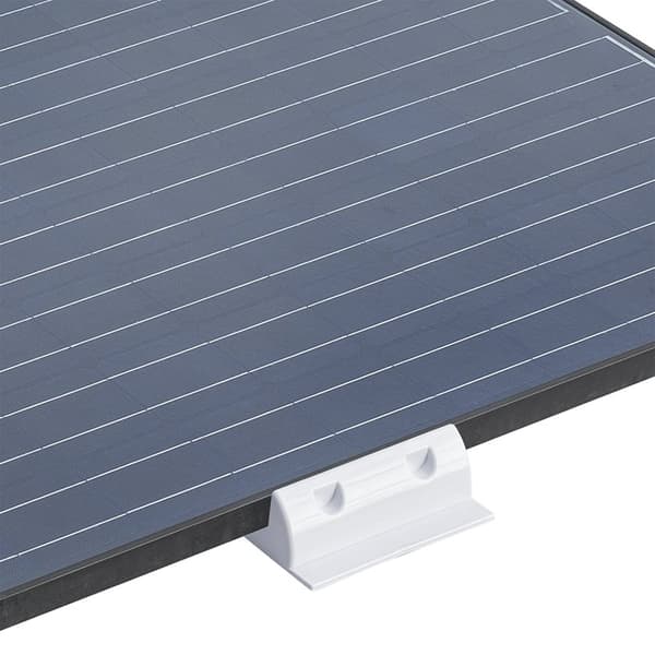 Mittmonterad vit för solpanel – set med 2 stycken