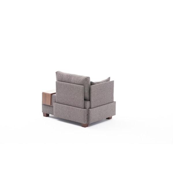 1-sits sofffluga vänster - brun