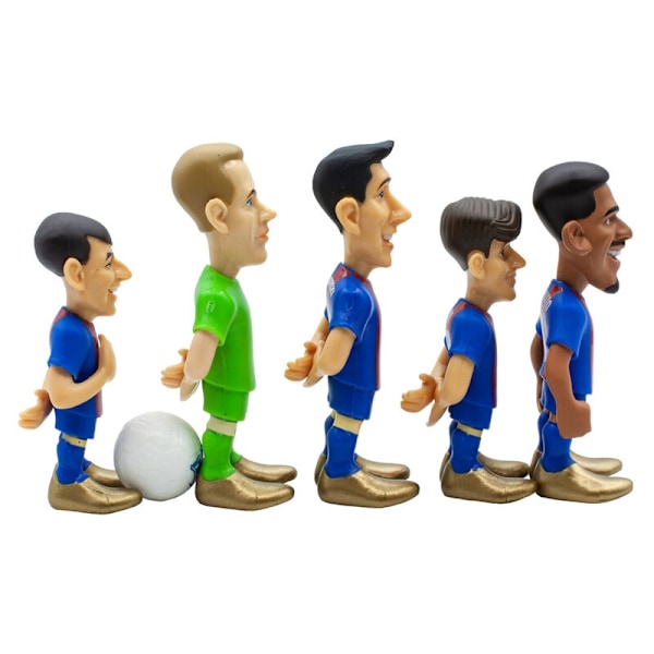 FC Barcelona Minix-pakke med 5 figurer 7 cm