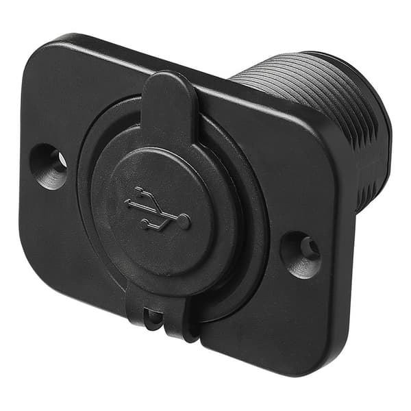 USB-port dubbel infälld montering typ A 3100mA 12V/24V