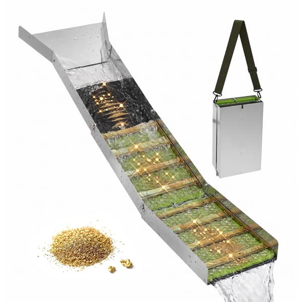 Gold Sluice Box – Sammenklappelig letvægtsaluminium