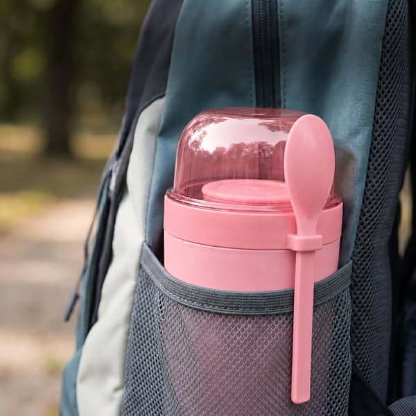 Mysli-mukit mukaan lusikalla, 4 kpl, pinkki