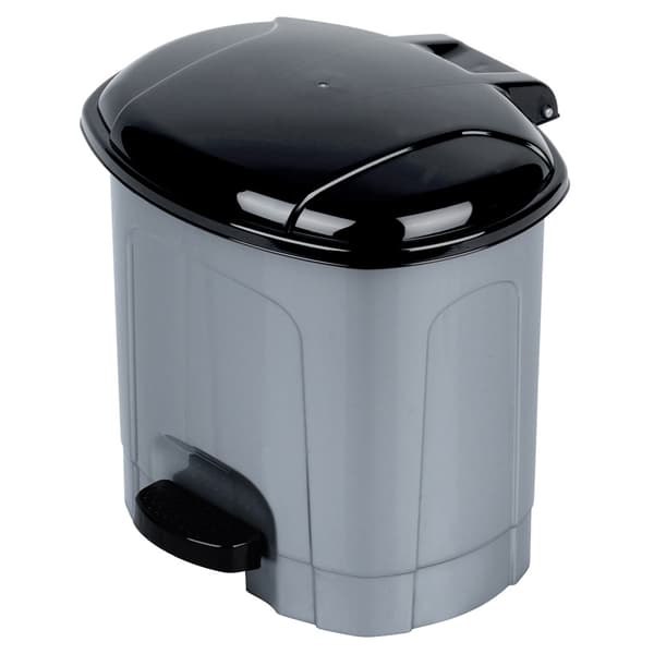 Pedalaffaldsspand plast grå 3 l