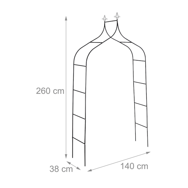 Rosenbåge 260 cm hög