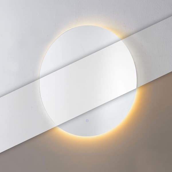 LED badeværelsesspejl, 60 cm, 3 lysfarver, touch-afbryder