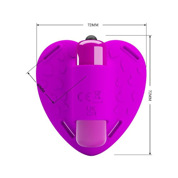 Pretty Love - Heartbeat Clitoris Massager 10 Vibrationstilstande Lilla