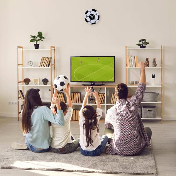 Väggklocka Fotboll