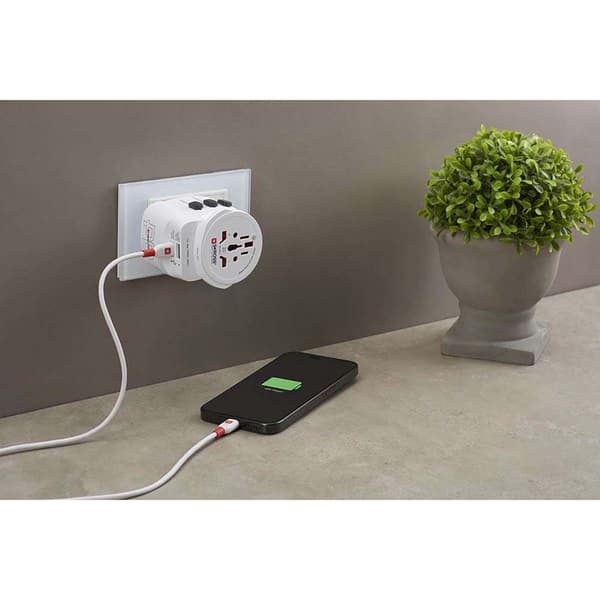 Rejseadapter med 45W USB-C hurtigopladning