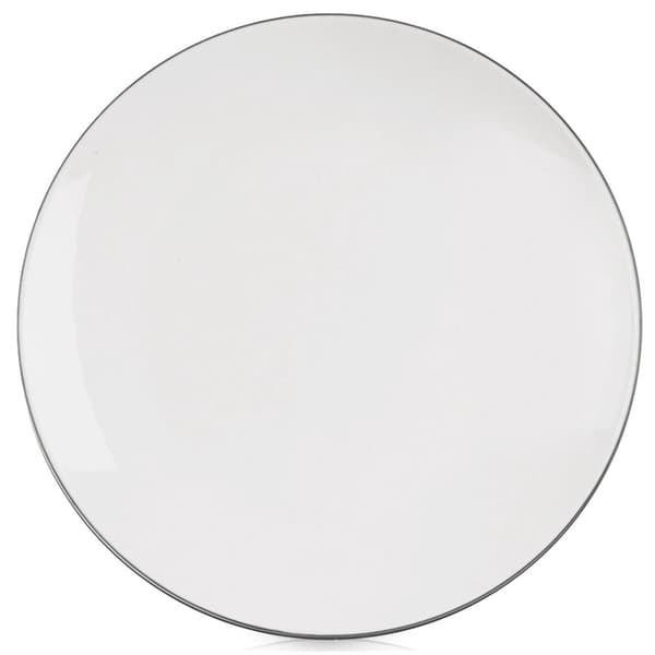 Dessertfat i porslin, vit, 20 cm diameter