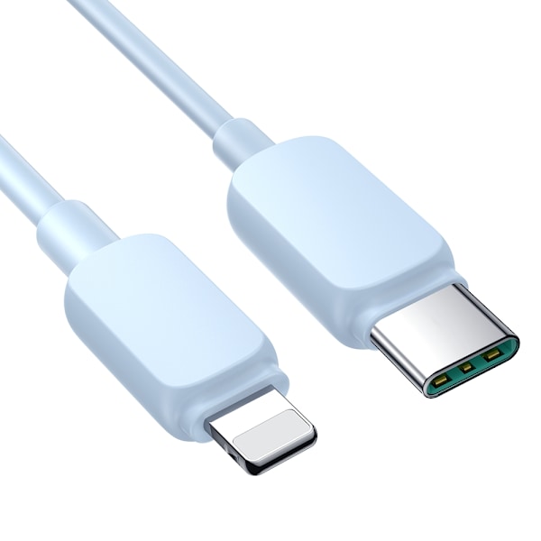 Kabel för iPhone USB-C - Lightning 20W 1,2m blå
